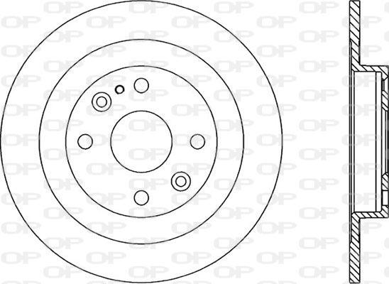 OPEN PARTS Тормозной диск BDR1281.10